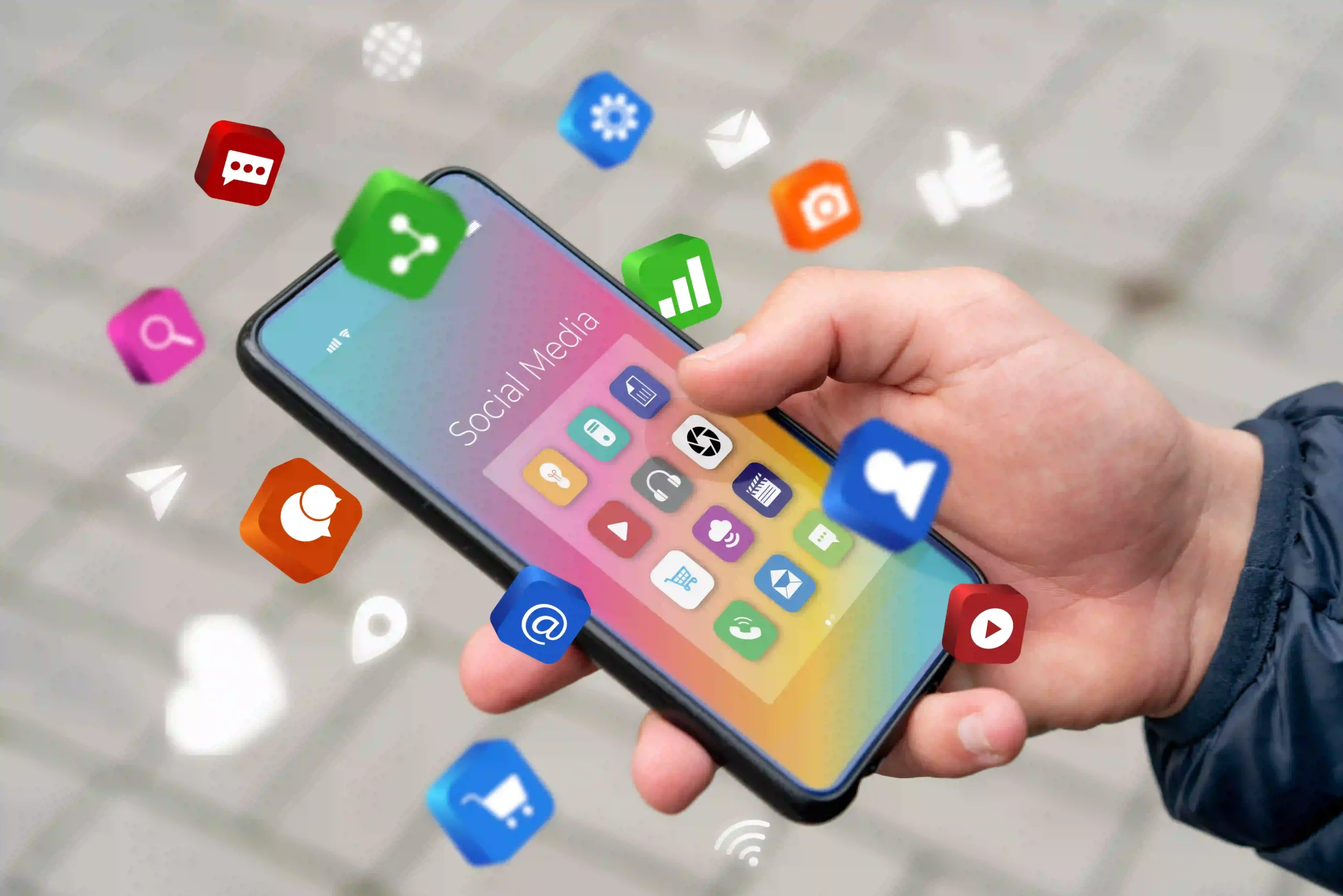 social media marketing concept marketing with applications